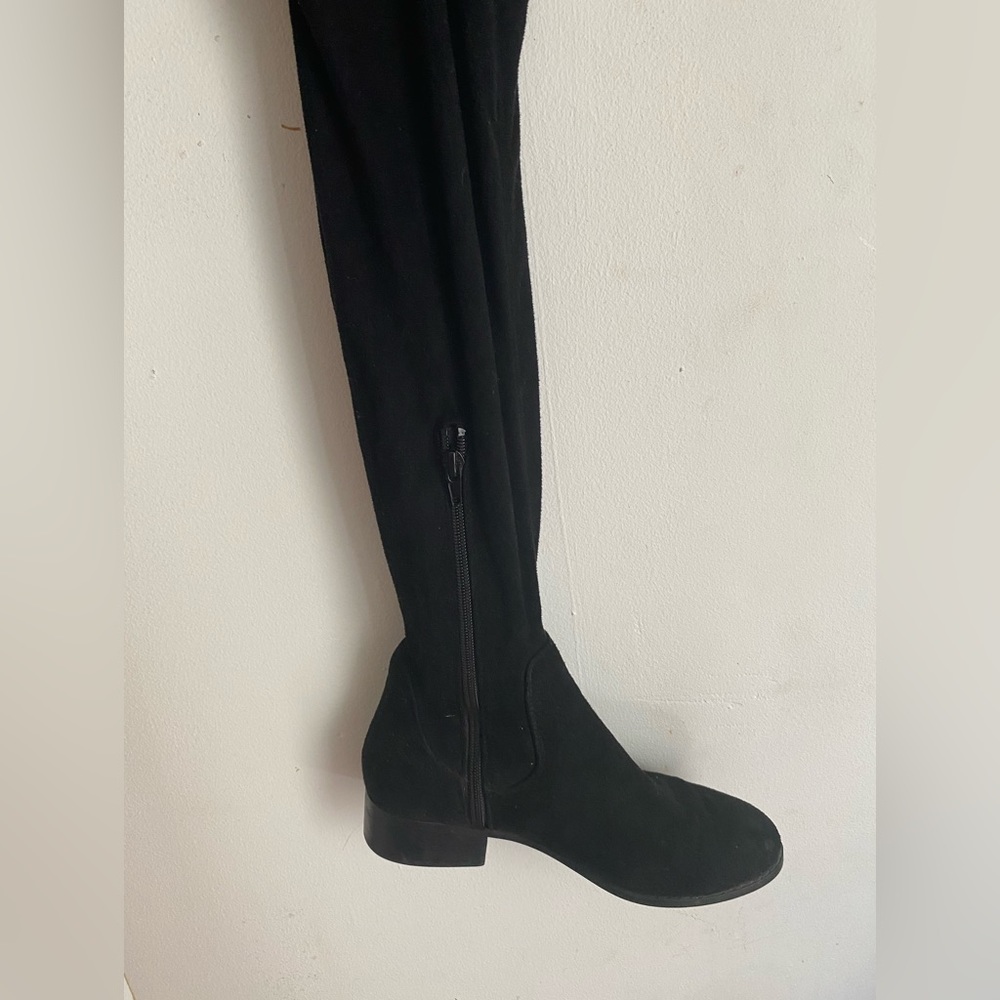 Black tall boots